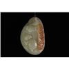 Image 2 : A Hetian Green White Jade "Rat and Money" Pendant with Necklace.