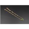 Image 2 : A 18K Gold Bracelet Inlaid with a Round Canada Jade.