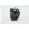 Image 1 : A Canada BC Jade "Laughing Buddha with Golden Toad" Hand Piece.