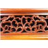 Image 4 : A Canada Jade and Wood Carved Table Screen - "Dai Dai You Yu".