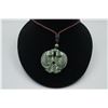 Image 1 : A Canada Jade "Double Fish" Pattern Pendant with String Necklace.