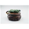 Image 1 : A Canada Jade "Chinese Cabbage and Golden Toad" Pattern Hand Piece.