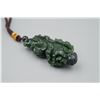 Image 2 : A Canada Jade "Chinese Cabbage and Golden Toad" Pattern Hand Piece.