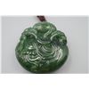 Image 4 : A Canada Jade "Golden Toad and Coin" Pattern Hand Piece.