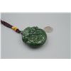 Image 5 : A Canada Jade "Golden Toad and Coin" Pattern Hand Piece.