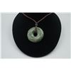 Image 1 : A "Spiral" Pattern Peace Buckle Pendant with String Necklace.