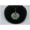 Image 1 : A Canada Jade "Double Fish" Pattern Pendant with String Necklace.