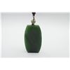 Image 2 : A Canada Jade "Cloud" Pattern Pendant with String Necklace.