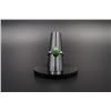 Image 2 : A 18K White Gold Ring Inlaid with Canada Jade.