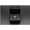 Image 1 : A 18K Gold Ring Inlaid with Large Canada Jade.