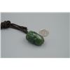 Image 4 : A Canada Jade "Auspicious Beast" Pendant with String Necklace.