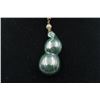 Image 2 : A Canada Jade "Calabash" Pattern Pendant with String Necklace.