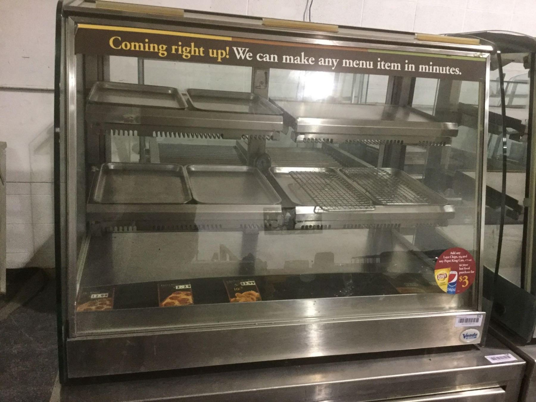 SandenVendo Hot Food Display Case Model HDF000007