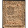 Image 1 : October 25, 1775 Nine Pence Pennsylvania Colonial Currency Note