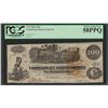 Image 1 : 1862 $100 Confederate States of America Note T-39 PCGS About New 58PPQ