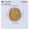 Image 1 : 1900 $5 Liberty Head Half Eagle Gold Coin