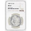 Image 1 : 1883-CC $1 Morgan Silver Dollar Coin NGC MS62