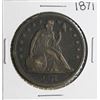 Image 1 : 1871 $1 Liberty Seated Silver Dollar Coin