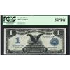 Image 1 : 1899 $1 Black Eagle Silver Certificate Note Fr.228 PCGS Choice About New 58PPQ