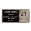 Image 2 : 500 Grain Sterling Silver Franklin Mint 100 Greatest Americans Ingot