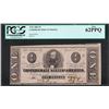 Image 1 : 1863 $1 Confederate States of American Note T-62 PCGS New 62PPQ