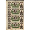 Image 1 : Uncut Sheet of 1800's $20 Citizens Bank of Louisiana Obsolete Notes