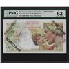 Image 1 : 1947-49 Martinique 1000 Francs Specimen Note Pick# 33s PMG Choice Uncirculated 6