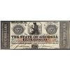 Image 1 : 1862 $5 The State of Georgia Milledgeville Obsolete Note