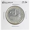 Image 1 : 1936 Wisconsin Territorial Centennial Commemorative Half Dollar Coin