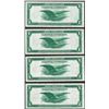 Image 2 : Lot of (4) Consecutive 1918 $1 Federal Reserve Bank Notes Philadelphia