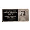 Image 2 : 500 Grain Sterling Silver Franklin Mint 100 Greatest Americans Ingot