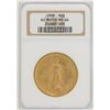 Image 1 : 1908 No Motto $20 St. Gaudens Double Eagle Gold Coin NGC MS66