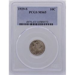 1929-S Mercury Dime Coin PCGS MS65