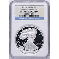 2011-W $1 American Silver Eagle Coin NGC PF69 Ultra Cameo