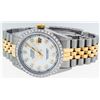 Image 2 : Rolex Men's Two Tone 14K Mother Of Pearl Diamond 36MM Datejust Wristwatch