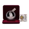 Image 1 : 1987 Rarities Mint Walt Disney Snow White Grumpy 5oz .999 Silver Coin w/Box & CO