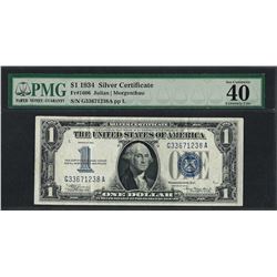 1934 $1 Funnyback Silver Certificate Note Fr.1606 PMG Extremely Fine 40EPQ