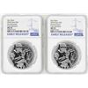 Image 1 : Lot of (2) 2018 Niue $2 Star Wars Stormtrooper Silver Coins NGC MS70 Early Relea