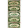 Image 2 : Lot of (5) 1934 $10 Silver Certificate Notes