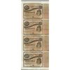 Image 1 : Uncut Sheet of (4) State of Louisiana Baby Bond Obsolete Notes