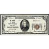Image 1 : 1929 $20 National City Bank of New York, NY CH# 1461 National Currency Note