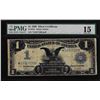 Image 1 : 1899 $1 Black Eagle Silver Certificate STAR Note Fr.235* PMG Choice Fine 15