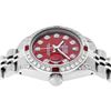 Image 3 : Rolex Ladies Stainless Steel Diamond Lugs & Ruby Datejust Wristwatch