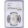 Image 1 : 1891-O $1 Morgan Silver Dollar Coin NGC MS64