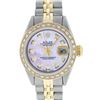 Image 2 : Rolex Ladies Two Tone 14K Pink MOP Diamond Datejust Wristwatch