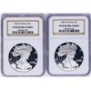 Image 1 : Lot of 2002-W & 2003-W $1 American Silver Eagle Proof Coins NGC PF69 Ultra Cameo