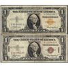 Image 1 : Lot of 1935A $1 Silver Certificate WWII Emergency Hawaii & North Africa Notes