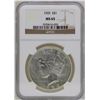 Image 1 : 1925 $1 Peace Silver Dollar Coin NGC MS65