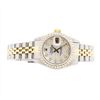 Image 3 : Ladies Two Tone Rolex Datejust Watch with Diamond Dial & Bezel