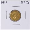 Image 1 : 1911 $2 1/2 Indian Head Quarter Eagle Gold Coin
